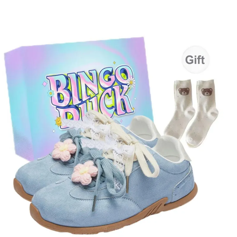 BINGO DUCK Slip Resistant Cushioning And Breathable Low Top Skateboard Shoes Women's-6