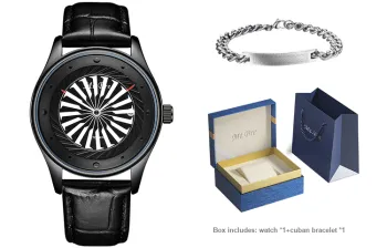 MT.BRE Possession Collection Automatic Mechanical Movement Watch Men's Watches Black Dial