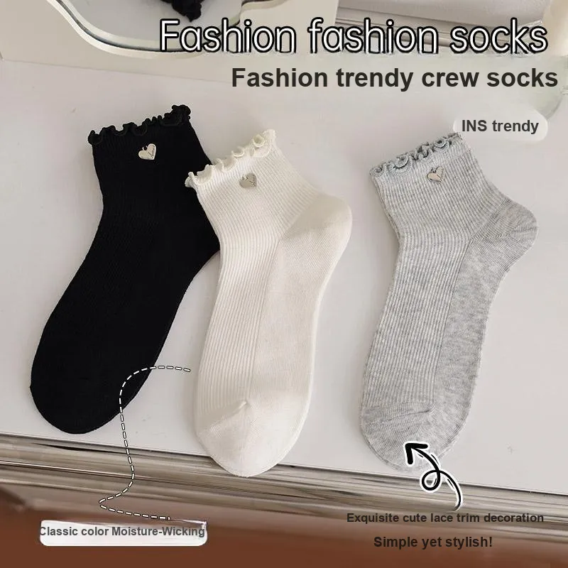 7 SEVFUN Mid Calf Socks Women's 3 Pack-14