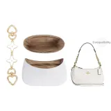 Tier 25 Exclusive DuPont Paper Liner+White Four-Leaf Clover Heart Buckle Extender Chain Gold-Tone