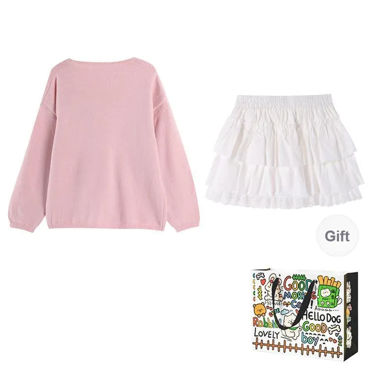 Dippanis Two Piece Skirt Sets Women's-1