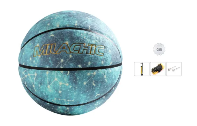 MILACHIC Confessions Collection PU Basketball Starry Blue Size 7 Training-0