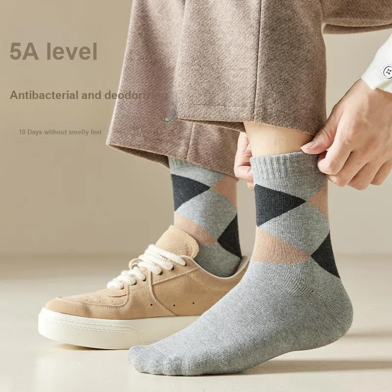 MIIOW Mid Calf Socks Men's Box 5 Pack-2