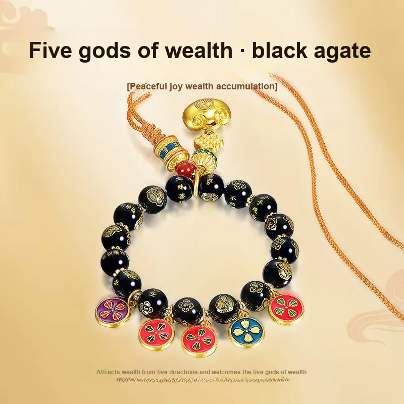 TAOHUAZHAOZHAO Agate Carved Jade Ornaments Unisex-1
