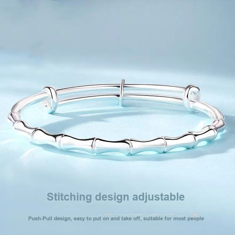 BMK S999 Fine Silver Bangles Women's-1