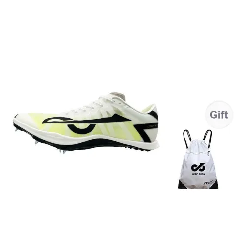 LOOP BURN Training Running Shoes Unisex Silver Wing White