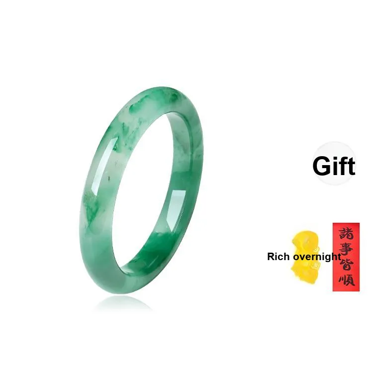 Zheng Tai Fook African Emerald Bangles Women's