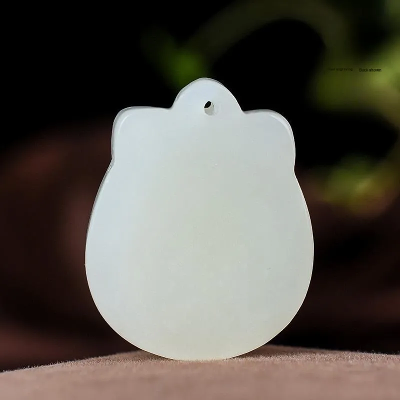 KUNYUYAO Hetian Jade Pendants White Jade Unisex-54