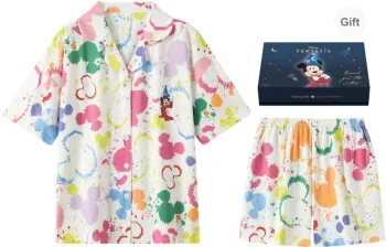 Gongdie x Disney Pajama Set Women's White, Gift Box Set