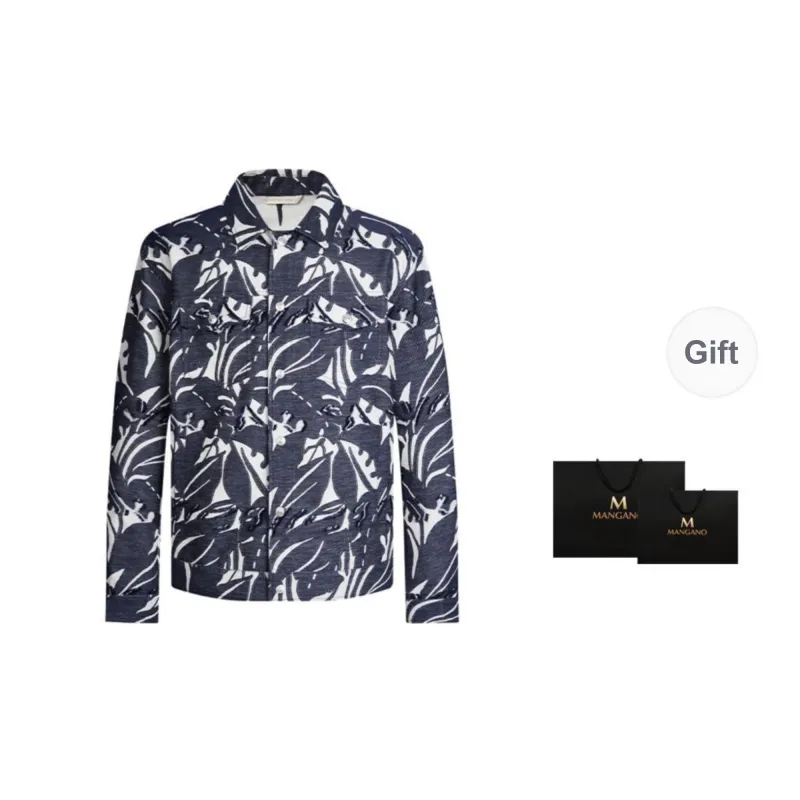 MANGANO Jacket Men's Denim Blue Includes Brand Shopping Bag-2
