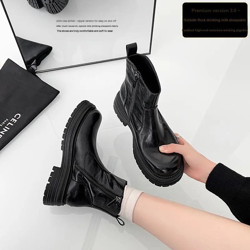 Uncle's House Ankle Boots Women's Black-4