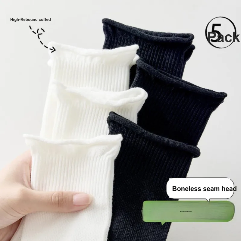 AUGUST Mid Calf Socks Women's 5 Pack-5