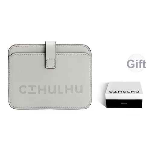 Cthulhu Спилок коровьей кожи Трехцветный Письмо Картхолдер Мини Унисекс Грязно-оранжевый Чернильно-серый Серый белый