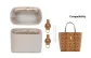 Beige Liner+1 Pair Brown Abrasion-Resistant Buckle[Flannelette Fabric]