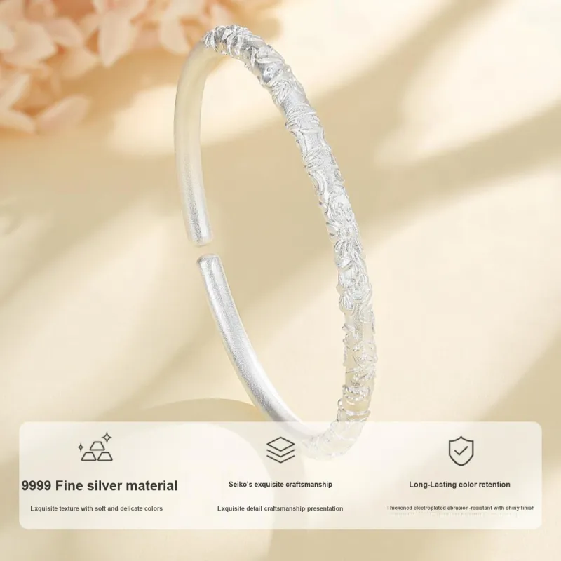 WINY S999 Sterling Silver Bracelets Women's Bestie/Couple Love Birthday Anniversary Love Confession Gift-1