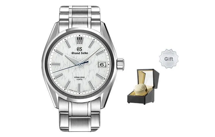 GRAND SEIKO Mechanical Movement Stainless Steel Strap Watch Men's Watches White Dial-0