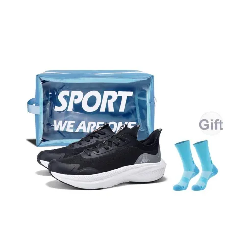 KAPPA Cloud Journey Дышащий Низкий Топ Повседневные Беговые Кроссовки Унисекс Черный