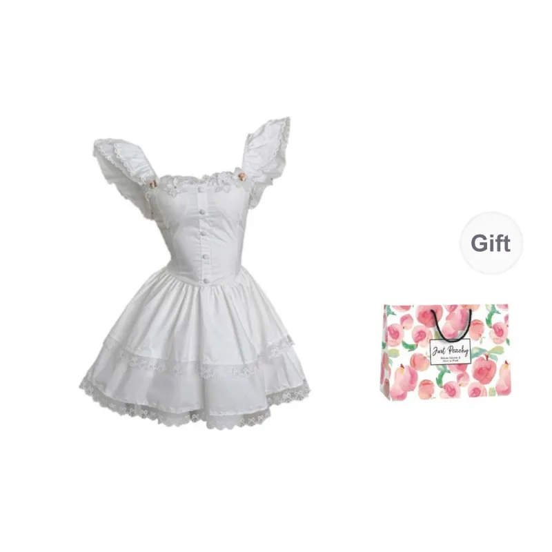 Qiuerle Short Sleeved Dress Women's-5