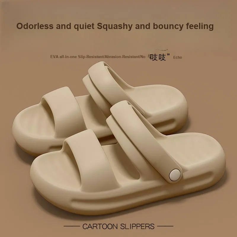 Kemaid Summer Squishy And Bouncy Feeling Platform Reversible Slip Resistant Indoor Home Slippers-1