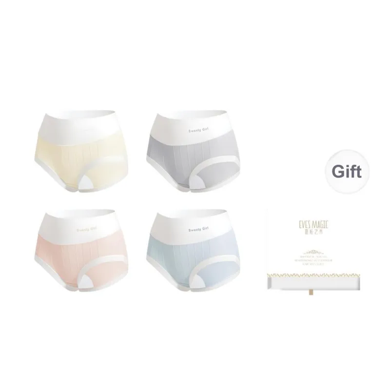 XIA.WA.ZHI.XIU Underpants Women's 4 Pack Gift Box Set-20