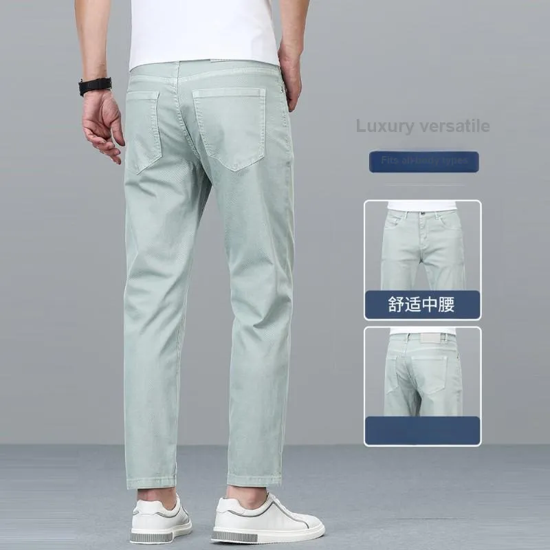 JIKENDI Jeans Men Olive Green-5