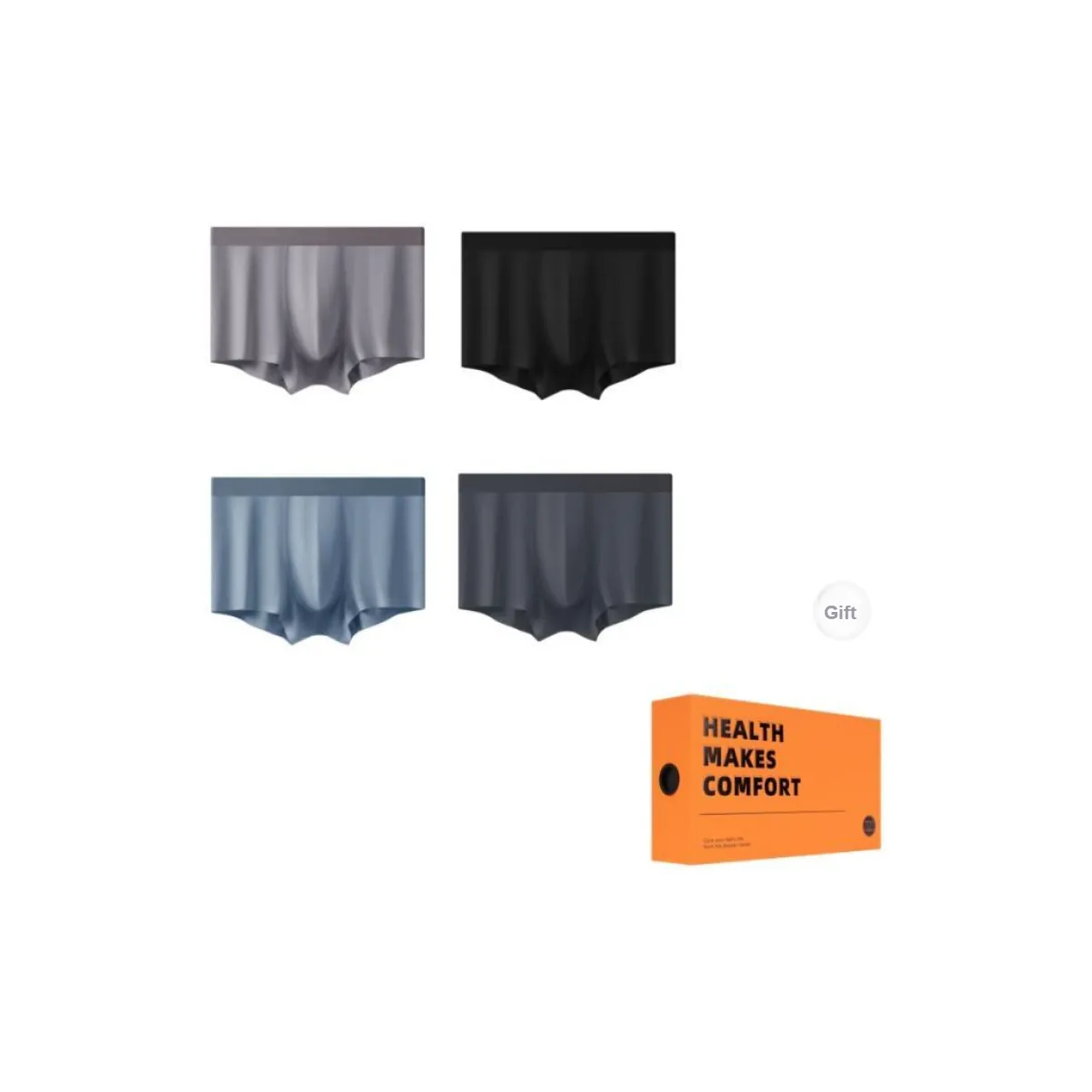 Vine Color Underpants Men's 4 Pack