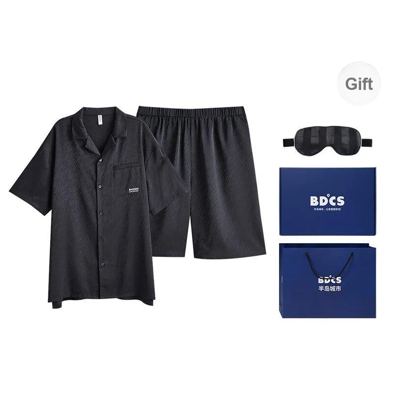 Peninsula City Pajama Set Men's Dark Coffee-5