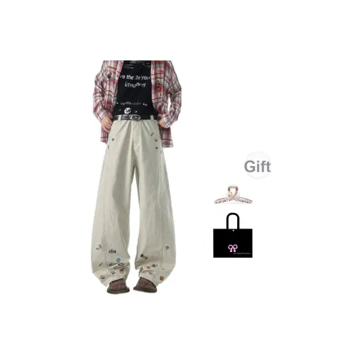 Aimilian Абрикос Женские Джинсы