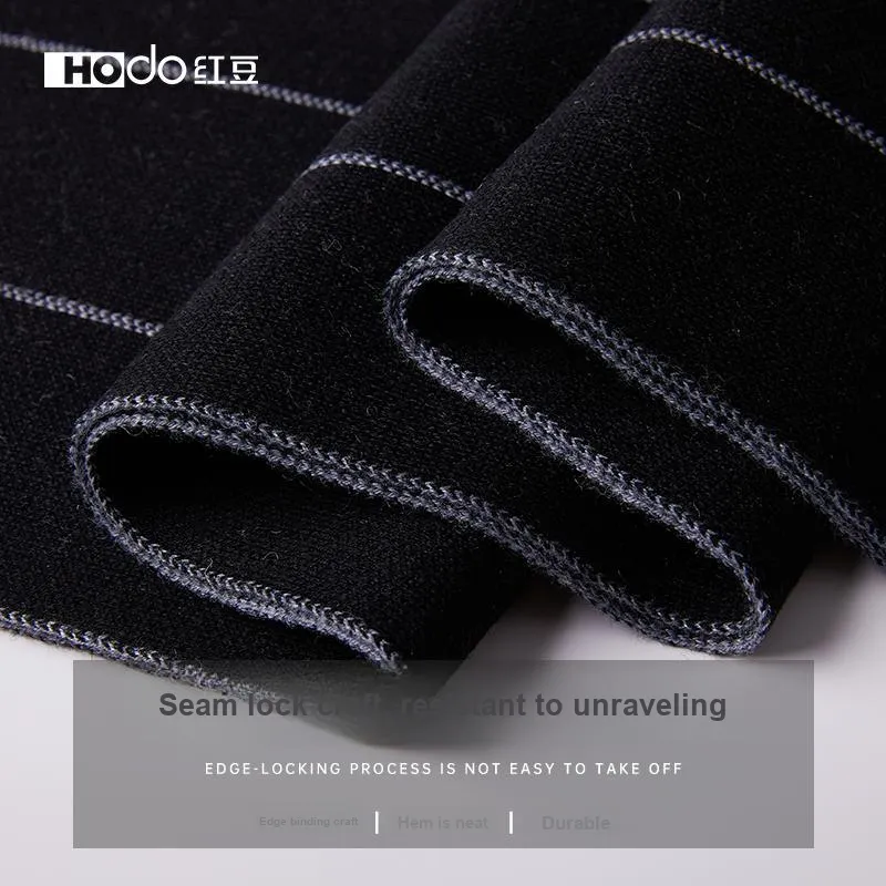 Red bean Knit Scarves Men-4
