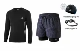 Swimming Shorts Long-Sleeved Swimsuit Set (Includes Swimming Gear)