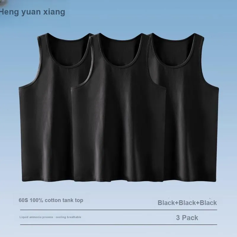 H YXIANG Tank Top Men's Combo Set-9