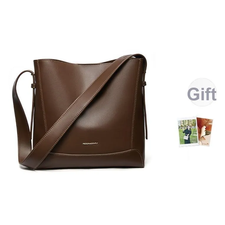 RED DRAGONFLY Сумка через плечо из ПУ (полиуретана) кожа стандартная женская абрикос кофейный