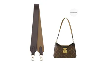 Lan Bao Fan Cow Leather Shoulder Straps Women's Brown