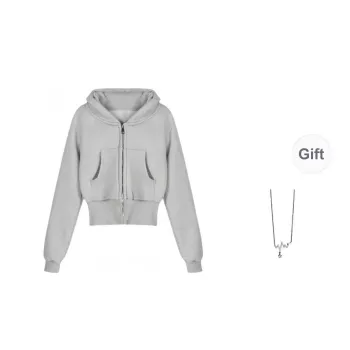 Mu Qingqing Sweatshirt Women's Light Gray