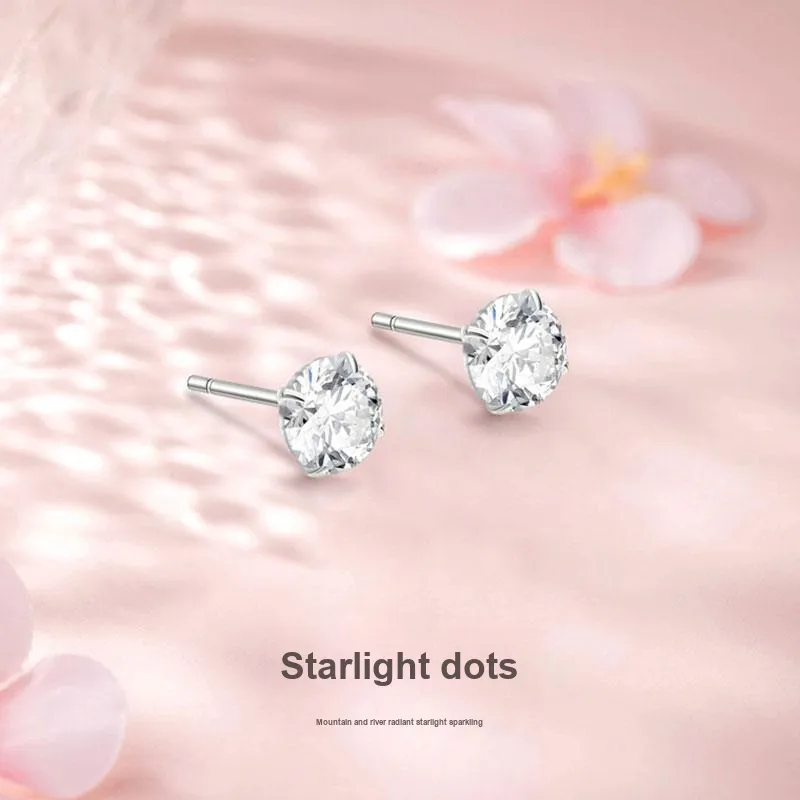 TRUE ME Sterling Silver Stud Earrings Women's-1