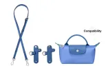 Adjustable Shoulder Strap 94-114cm+Free Perforated (Chrysanthemum Blue Silver Buckle)