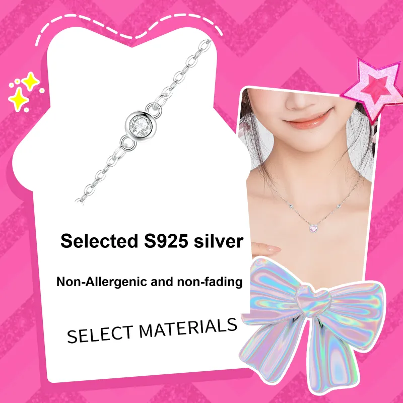 Barbie S925 Silver Necklaces Women's-1