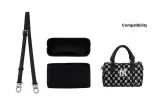 MLB Boston Bag with Black Felt Liner, 1.8cm Width Cross Grain Silver Buckle, Adjustable 93-113cm