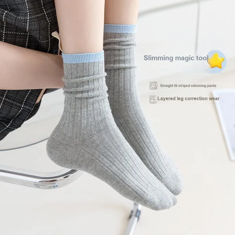 MIIOW Mid Calf Socks Women's Shopping Bag 4 Pack-3