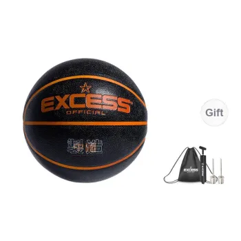 EXCESS PU Basketball Red Eye Bright Orange Black Size 7 Ball Training Competition Unisex