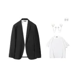 블랙 (브로치 증정 + 화이트 티셔츠)