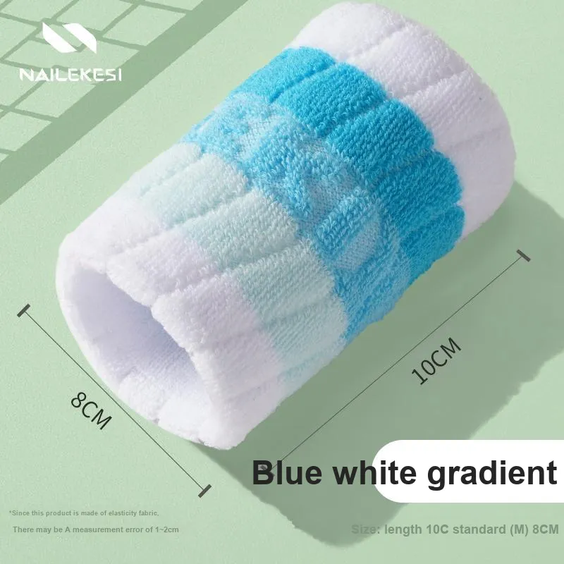 NAILEKESI Running Tennis Badminton Basketball Wristbands Protective 2 Pack Gradient Collection Unisex-7