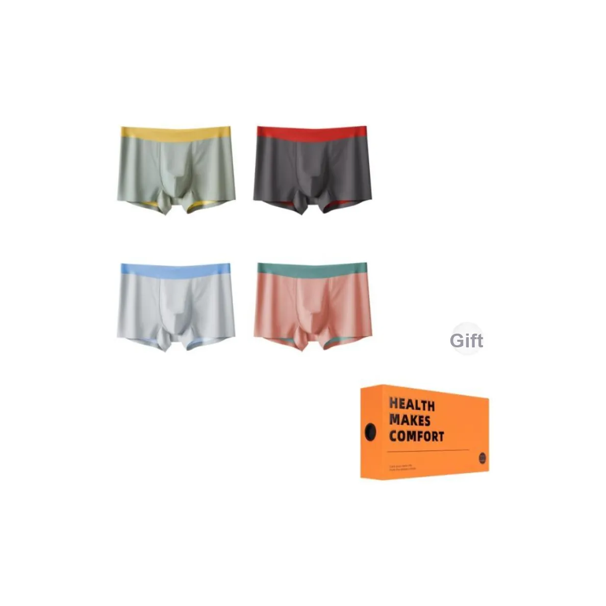 Vine Color Underpants Men's 4 Pack