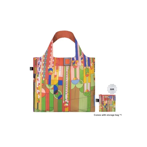 Loqi Wright Foundation Коллаборация Переработанный полиэстер Сумка на плечо Женские Кактусовый Форм Parade Воздушный шар Ancient Window