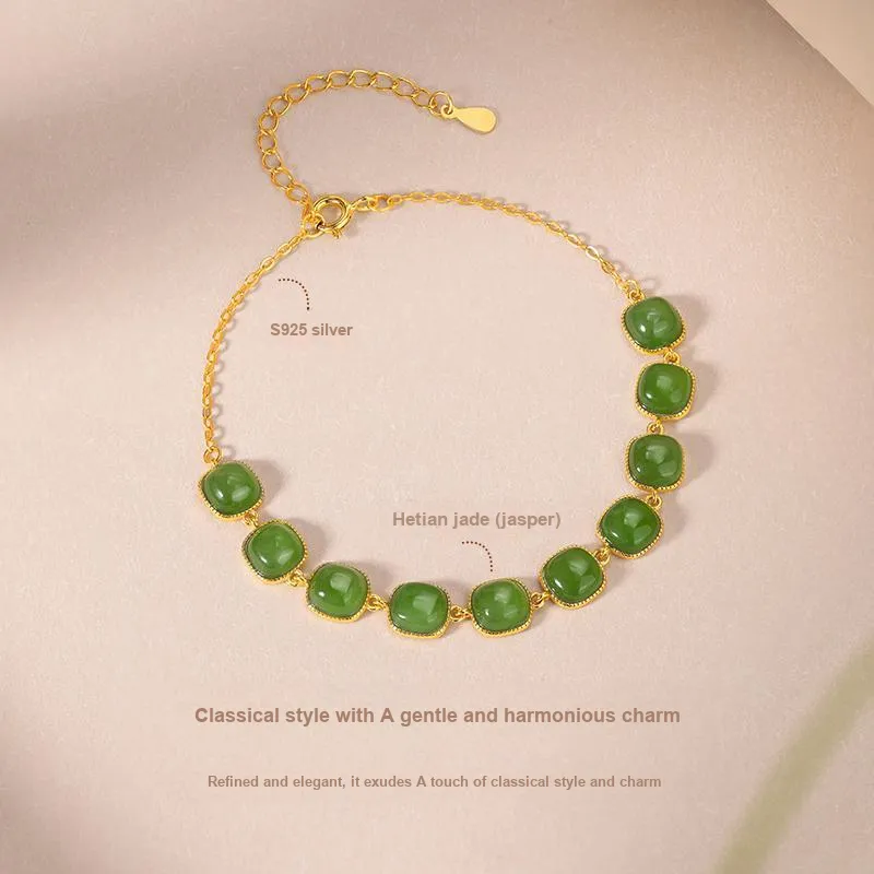 JINLIUFUJIXIANG Bracelets Jasper Women's-17