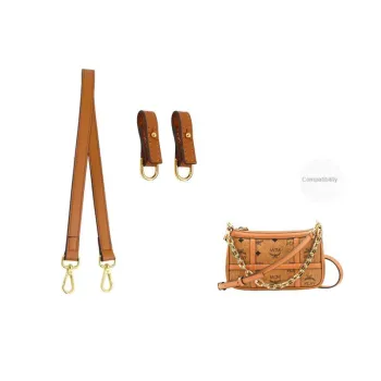 Cow Leather Bag Shoulder Strap Women's Brown