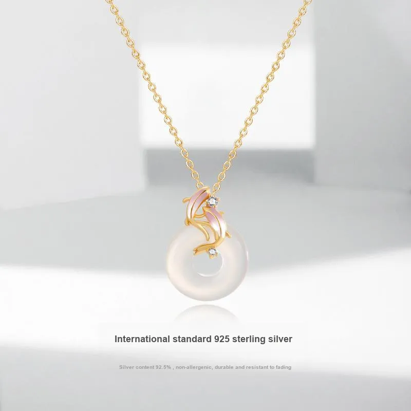 JUICY GRAPE Chalcedony Jade Necklaces Women's-2