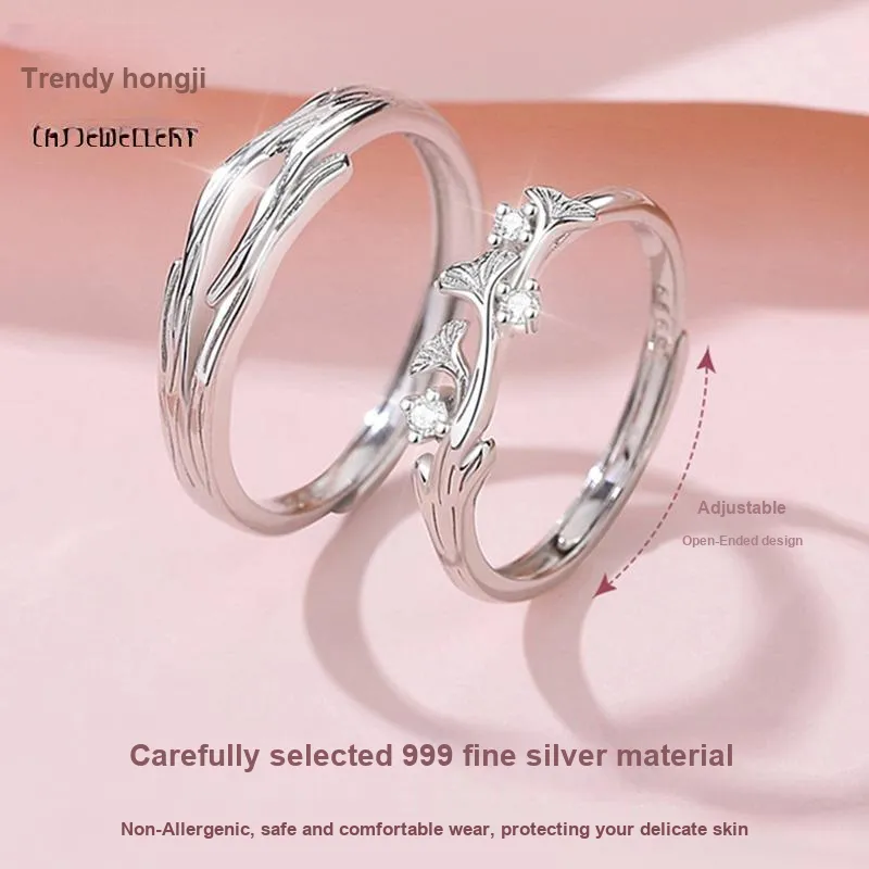 CHAOHONGJI Sterling Silver Rings Unisex-3