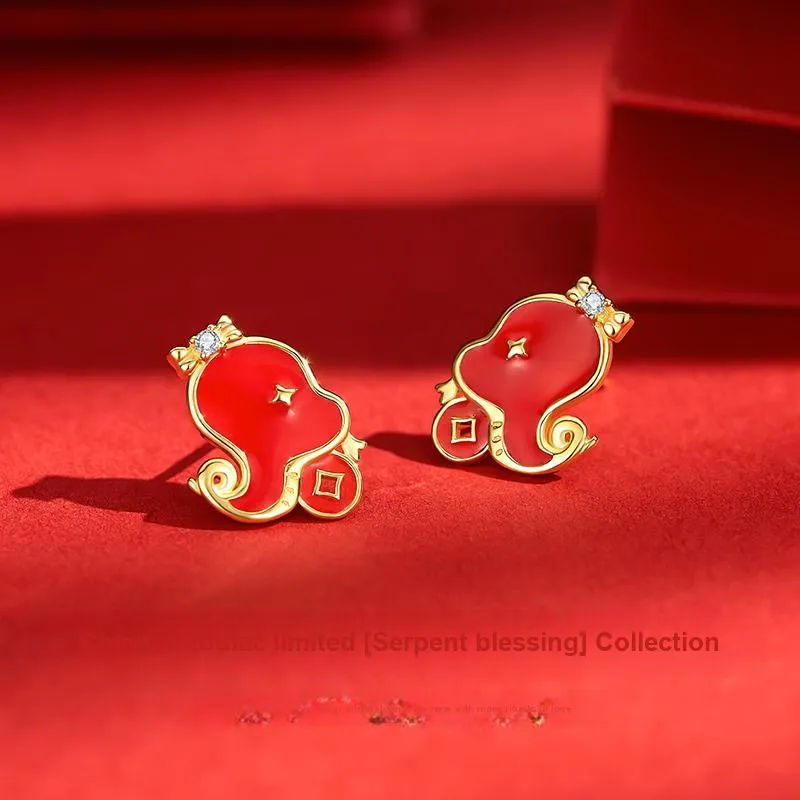 MCK 925 Sterling Silver Stud Earrings Women's-3