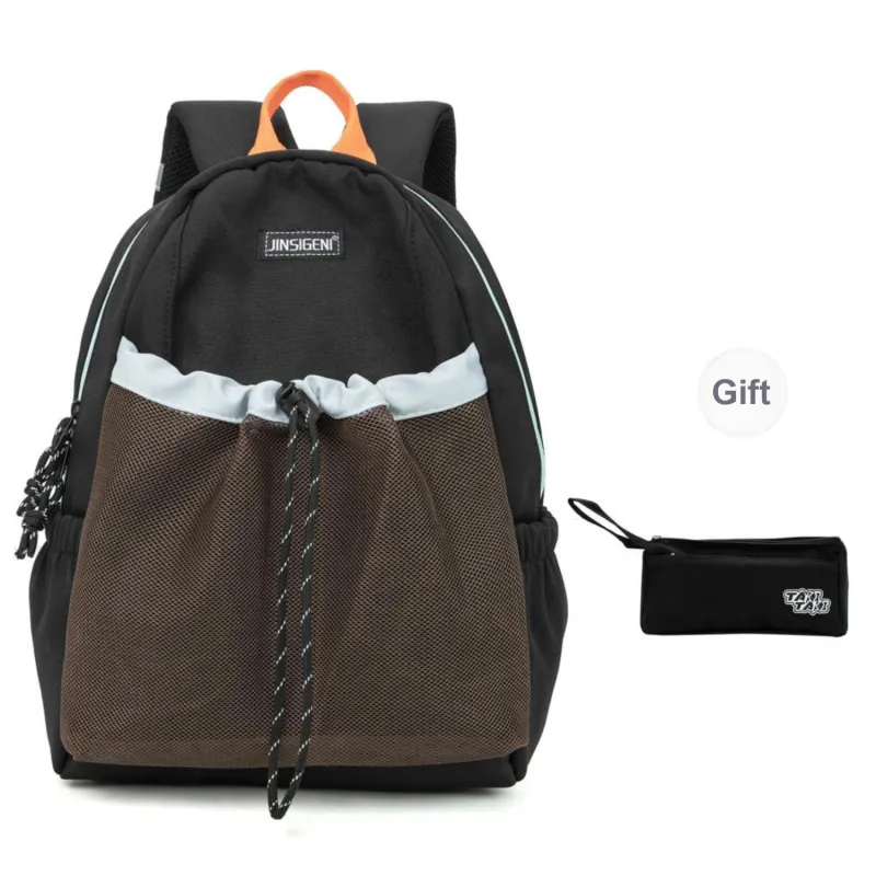 TAKI Nylon Versatile Fashion Students Backpack Regular Unisex-0